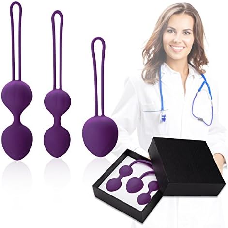Kegel Balls, Fovel Kegel Exerciser Weights Ben Wa Kegal Ball Kit for Beginner Vagina Tightening Bladder Control and Pelvic Floor Exercises for Women - Set of 3