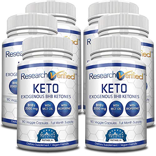 Research Verified Keto Vegan Keto Supplement with 4 Exogenous Ketone