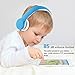 YUSONIC Over-Ear Kids Headset Volume Limited Headphones for Children (Blue)