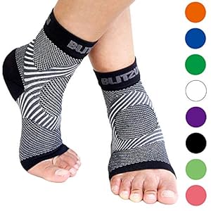 BLITZU Plantar Fasciitis Compression Socks For Women & Men - Best Ankle and Nano Sleeve For Everyday Use - Provides Foot…