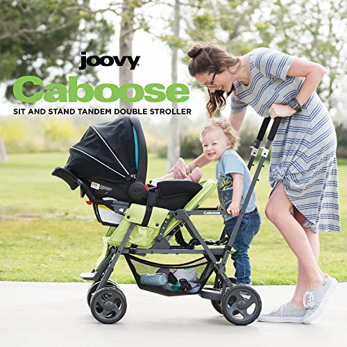 Joovy Caboose Sit and Stand Double Stroller with Rear Bench and