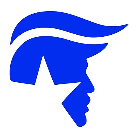 Amazon.com: Donald Trump Face Hair Logo [Pick Any Color] Vinyl Transfer Sticker Decal for Laptop