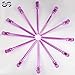 SENREAL 12Pcs Hair Accessories Salon Hair Clips Metal Hairdressing Sectioning Dividing Duck Bill Clips Clamp Hair Styling Clips Hairpin (Rose Red)