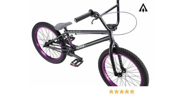 black and purple bmx