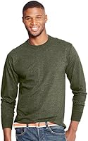 Hanes X-Temp Mens Long-Sleeve T-Shirt O5716, S, Camouflage Green Heather