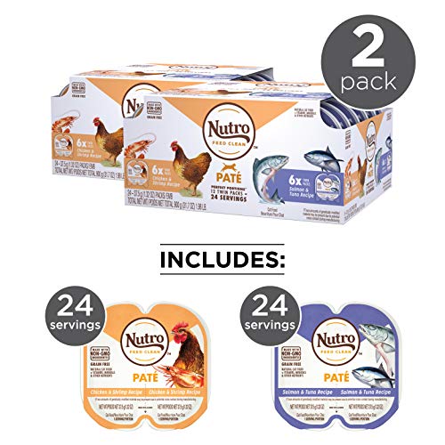 NUTRO Grain Free Natural Wet Cat Food Paté Salmon & Tuna Recipe and