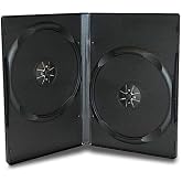Progo 50 Pack Standard Black Double DVD Cases 14MM