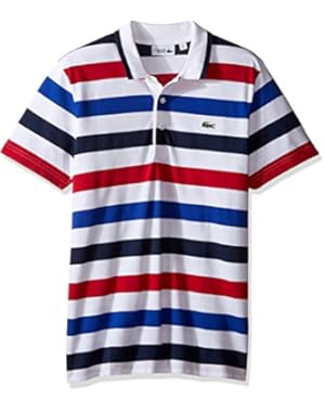 Lacoste Men's Tennis Sport Short Sleeve Stripe Superlight T-Shirt
