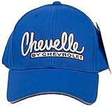Chevy Hat Chevelle by Chevrolet Embroidered Logo Adjustable Cap, Blue