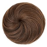 Fast Hair Bun for Men REECHO Hair Extensions Chignon Synthetic 3 inches in Diameter Size Small Color Medium Warm Brown