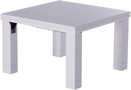 Amazon ナカムラ 楢天然木国産折れ脚こたつ ローリエ 60 60cm こたつ テーブル 正方形 日本製 国産 ホワイト wh インテリアバザール こたつテーブル