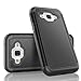 Tekcoo Galaxy Sky Case, J3 /J3 V Case, Galaxy Sol Case, [Tmajor Series] [Black] Shock Absorbing Hybrid Rubber Plastic Defender Rugged Hard Case Cover for Samsung Galaxy Amp Prime/Express Prime