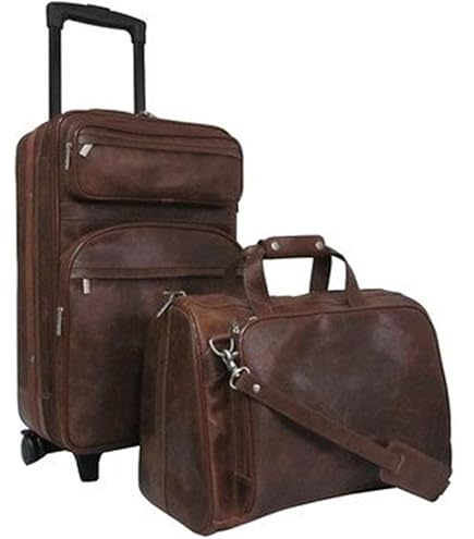 Amazon.com | Amerileather Waxy Brown Leather Two Piece Set