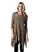 Kaktus Women's 3/4 Sleeve Asymmetrical Diamond Print Tunic (Plus Size Available)