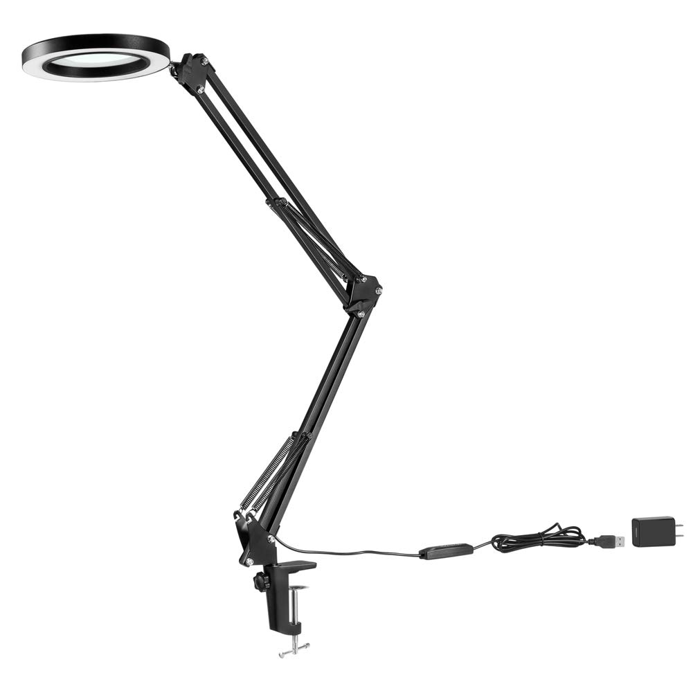 Best led magnification desk lamp black
