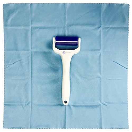 Vinyl Record Deep Cleaning Roller – Reusable Antistatic LP Album Cleaner and Microfiber Cloth by Record-Happy for a Complete and Throughout Maintenance of Your Precious Vintage Collection