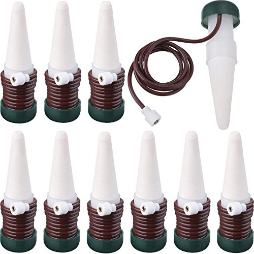 LEEQ Watering kes Automatic Watering System, 10 Pack Plant Self Drip Irrigation Slow Release for Indoor or Outdoor Houseplants