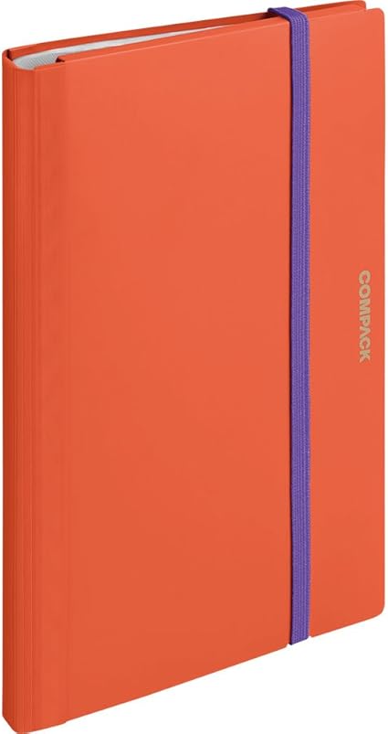 Amazon キングジム クリアファイル 二つ折り コンパック オレンジ 54mオレ クリアホルダー 文房具 オフィス用品