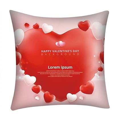 Amacok Home Pillowcases Love Pillows Polyester Decorative Throw