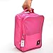 Simmer Stone Portable Waterproof Travel Shoe Tote Bag/case/organizer,hold 3 Pairs of Shoes,perfect for Travel/ Business Trip/ourdoor Sport (Peach Red)
