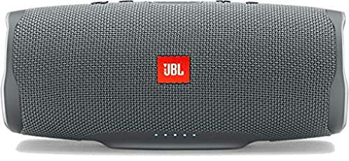 JBL Charge 4 – Enceinte Bluetooth portable avec USB – Robuste et étanche : pour piscine et plage – Son puissant – Autonomie 20 hrs – Gris