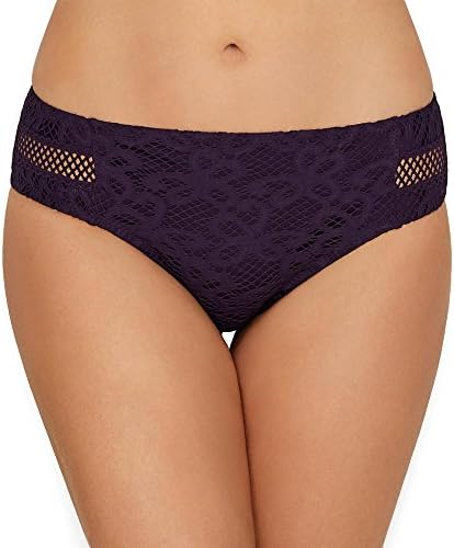 Becca Etc by Rebecca Virtue Women's Plus Size Netting Tab Side Hipster Bikini Bottom