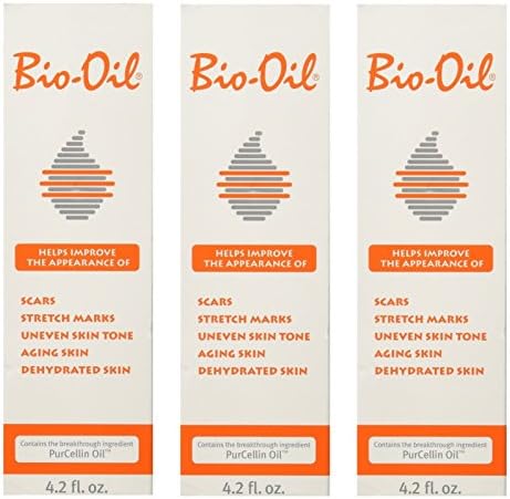 Bio-Oil for Scars,Stretch Marks, Uneven Skin Tone w/ PurCellin Oil, 4.2 oz/125ml (Pack of 3) + FREE Schick Slim Twin ST for Dry Skin