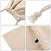6 Pieces Robber Costume Set Include Canvas Dollar Sign Money Bags Eye Mask Knit Beanie Cap for Halloween Cosplay Burglar Theme Party