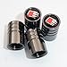 US85 Audi S Black Chrome Auto Car Wheel Tire Air Valve Caps Stem Cover