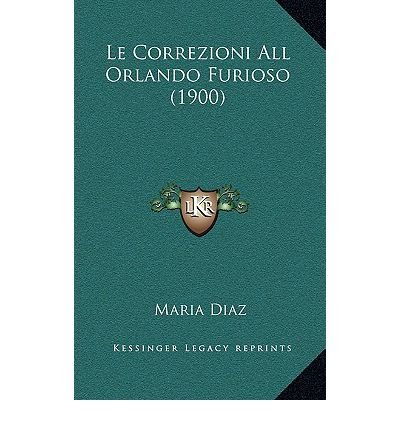 Le Correzioni All Orlando Furioso (1900) (Paperback)(Italian) - Common