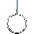 NIDAYE 1/4"-20 Machine Threaded Bridle Rings, 1-1/2" Diameter Heavy Duty Cable & Wire Support, Cable Ring Hangers for Low Voltage Cable Management/Phone lines/Ethernet/Coaxial Cable, etc. 100 Packs
