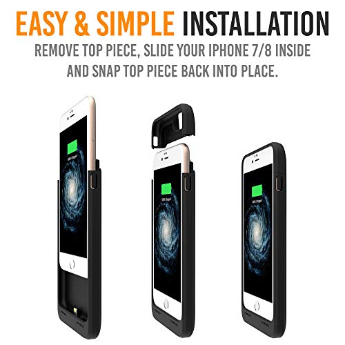 iPhone SE 2020/8/7 Battery Case, Slim Protective Extended Charging Case