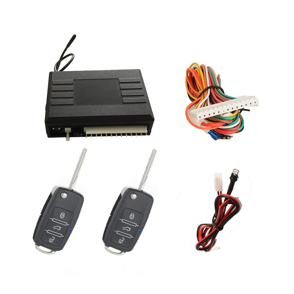 SLPRO Keyless Open, Remote Control for Existing Original Central Locking, Universal with 2 Folding Key Transmitters