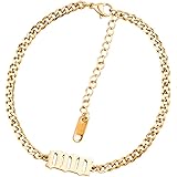000-999 Lucky Angel Number Bracelet Charm Dainty Stainless Steel Number Bracelet Link Adjustable for Women Girls Fashion Wris