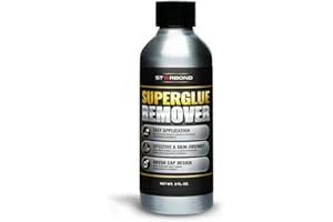 STARBOND Super Glue Remover, Dissolves Adhesive, CA Glue Debonder, Easy Brush Cap Applicator, 2 oz