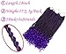 Senegalese Twist Crochet Hair 18Inch 6packs Crochet Senegalese Twists Crochet Twists Pre Looped Synthetic Crochet Hair For Black Women Crochet Twist Braiding Hair with Curly Ends (T1B/PURPLE)
