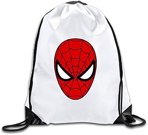 Famouse Hero Spider Man Face Mask Fashion Drawstring Backpack