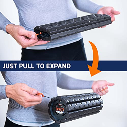 Brazyn Morph Foam Roller (BravoMidnight) Collapsible Travel Foam