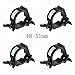 Stage Light Clamp (4 Packs) 2 inch Aluminum Mounting (48-51mm) OD Tubing/Pipe for Led Par Light Max Load (Black)
