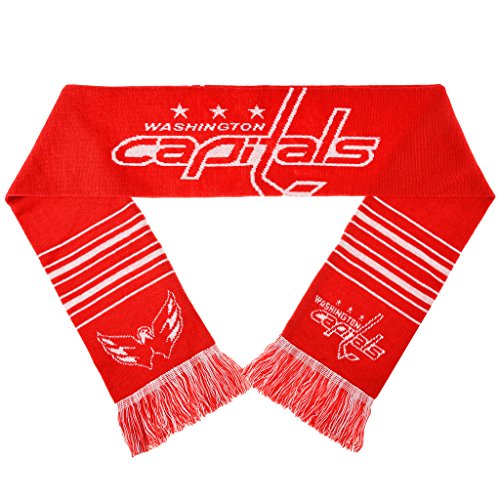 Forever Collectibles NHL 2 Sided Knit Large Wordmark Logo Fan Scarf, Washington Capitals
