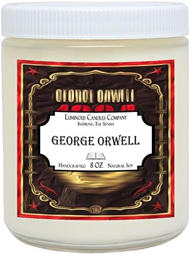 Scented Candle - George Orwell - 8 oz Book Candle - Literary Gift - Writers Gift - Library Decor By Luminous Candles Company