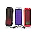 2BOOM Sound Pulse Wireless Portable Bluetooth Speaker with Colorful LED Party Lights Black