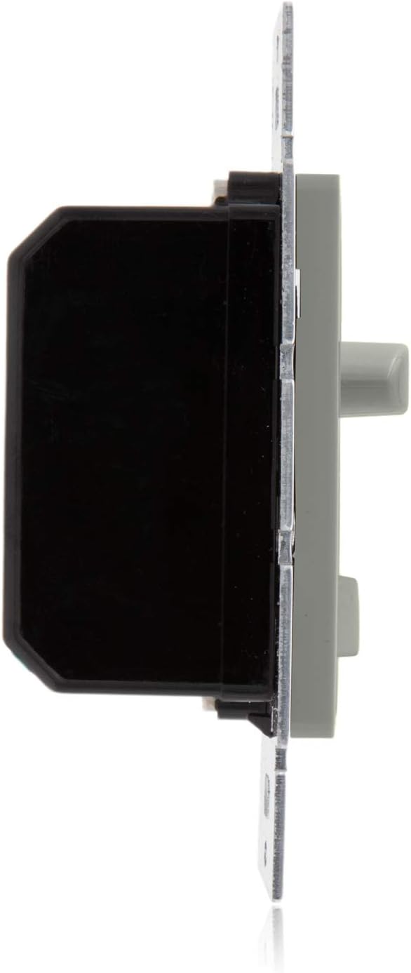 Maxxima 3-Way/Single Pole Dimmer Electrical light Switch 600 Watt max, LED Compatible, Wall Plate Included (2 Pack) - - 
