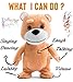 Naujova Teddy Bear - Dancing Talking Singing Stuffed Animal - Plush Interactive Toy for Baby Girl Boy Toddlers Kids