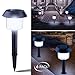 6 Pack Outdoor Solar Path Lights – Waterproof Solar Garden Landscape Lights for Outdoor Yard Pathway Driveway Walkway Sidewalk Patio Lawn Lighting Illumination, Auto On/Off Cool White