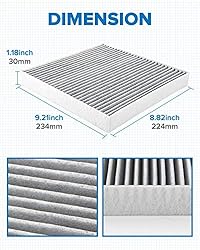 PHILTOP Premium Cabin Air Filter, Replacement for