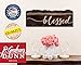 Blessed Rustic Dark 6 x 16 Wood Bark Edge Design Wall Art Sign