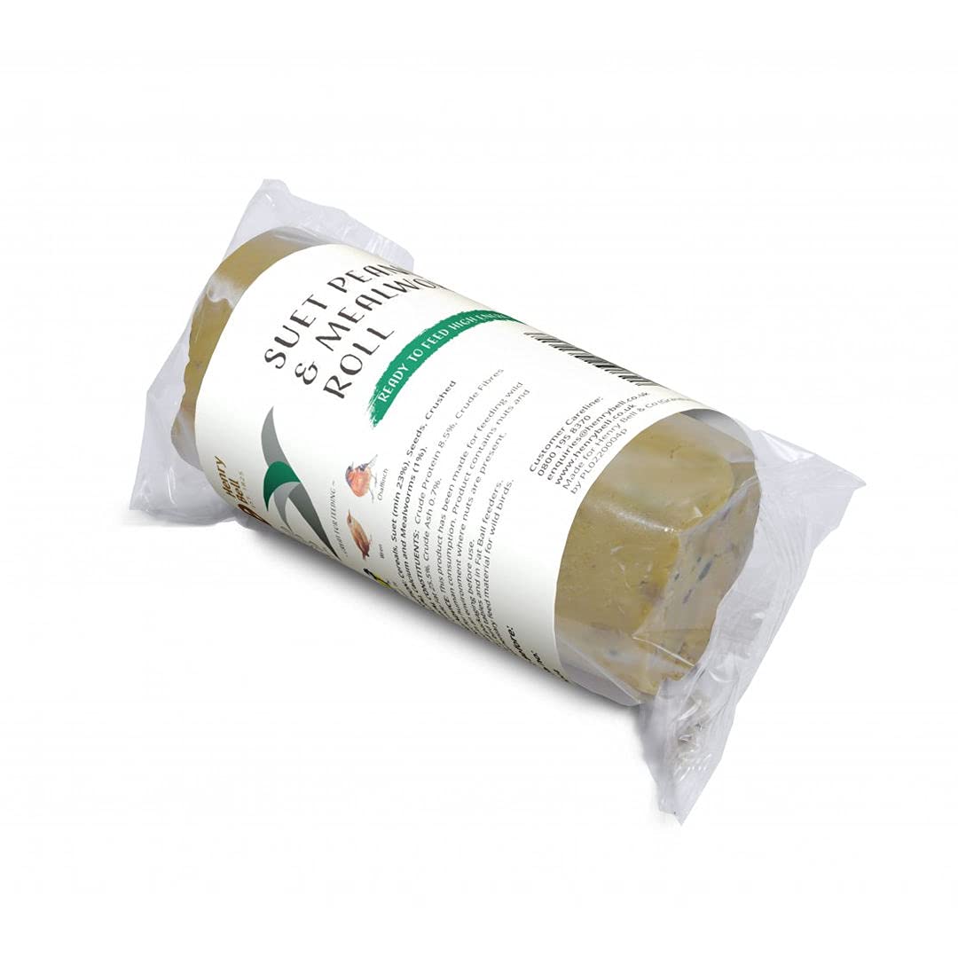Henry Bell Suet Peanut & Mealworm Roll, transparent