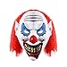 UNOMOR Halloween Scary Clown Mask with Red Hair for Adults Costume Party
