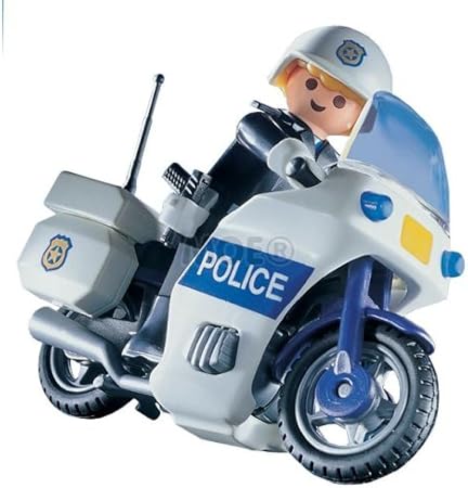playmobil police motorbike